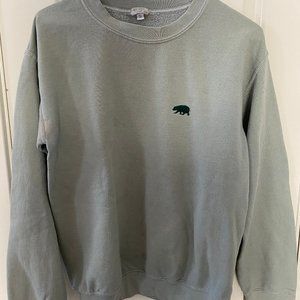 John Galt/ Brandy Melville Green Bear Crewneck